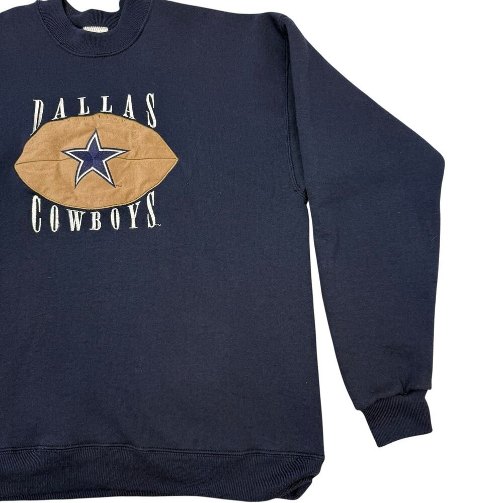 Dallas Cowboys Sweatshirt Womens Large Blue Artex Sportswear Crew Neck Vintage - Picture 4 of 10